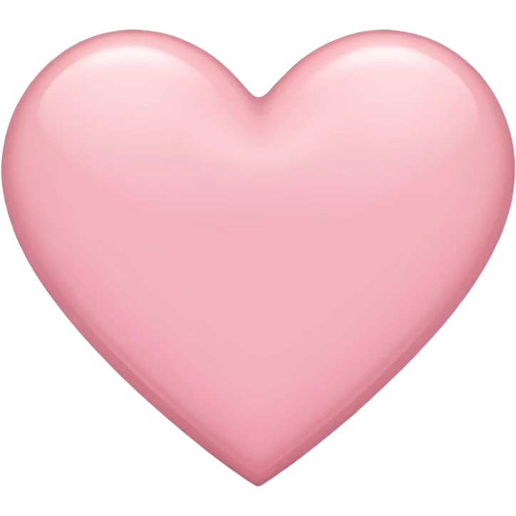 Light pink heart emoji