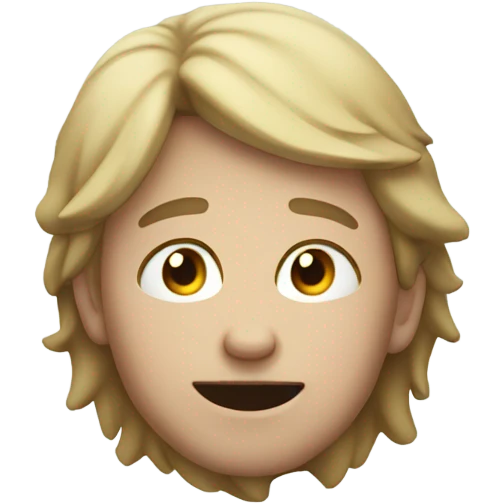 boy laing face to the ground looking  emoji