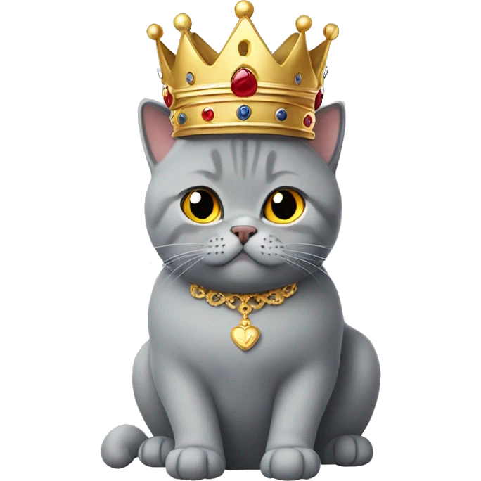 British shorthair with Crown  emoji