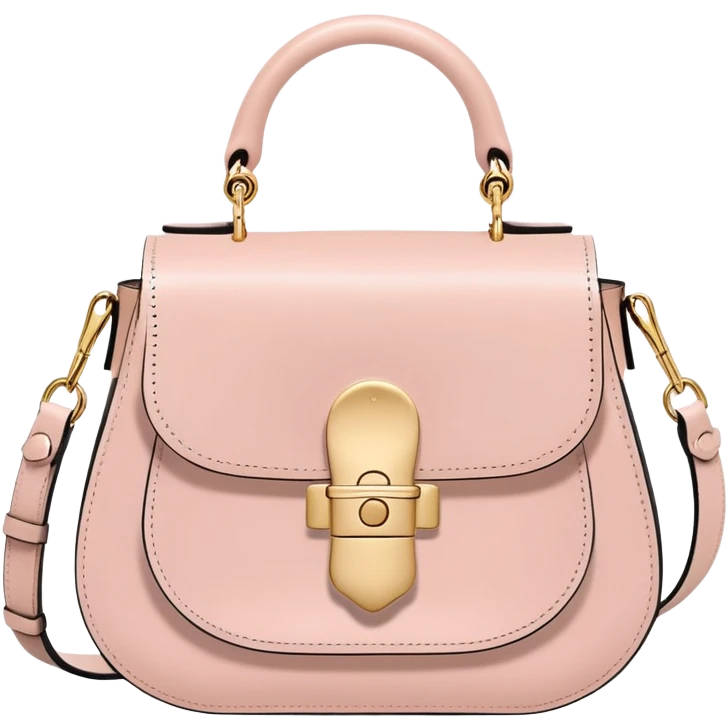 A powder pink Chloe bag, cute emoji