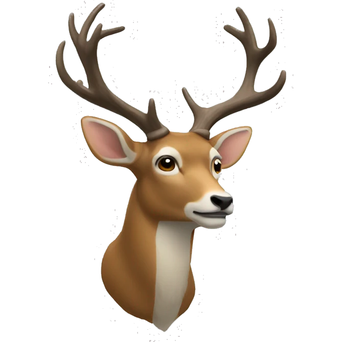 cerf corps entier emoji