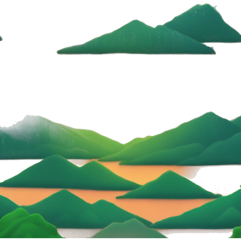 sunset over green hills emoji