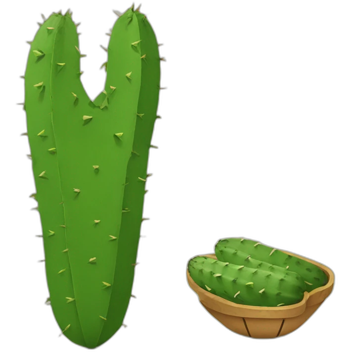 Nopal with grill marks emoji