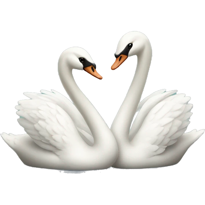 Swan couple emoji