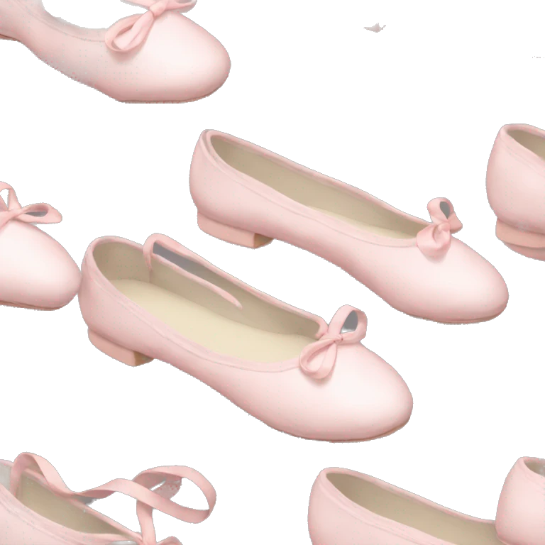 Pale pink ballet shoes emoji