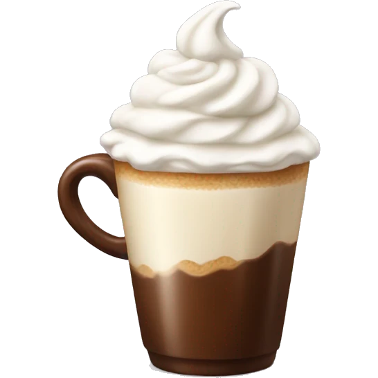 Coffee with whipped cream  emoji