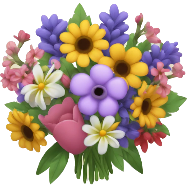 bouquet of assorted flowers emoji