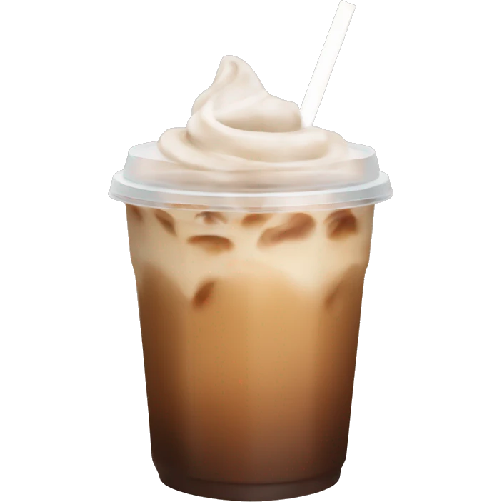 Aesthetic iced coffee emoji