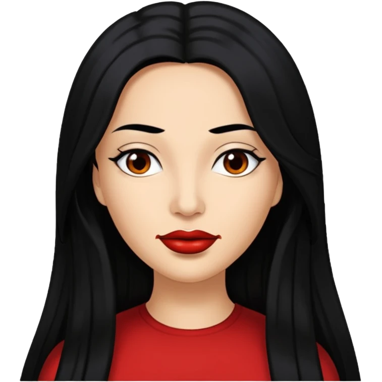 Rozonda Chilli Thomas with long black hair emoji