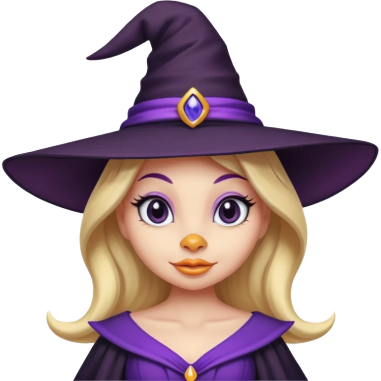 Daisy Duck as a glamorous witch  emoji