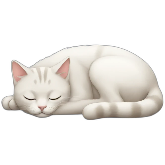 cat sleeping emoji
