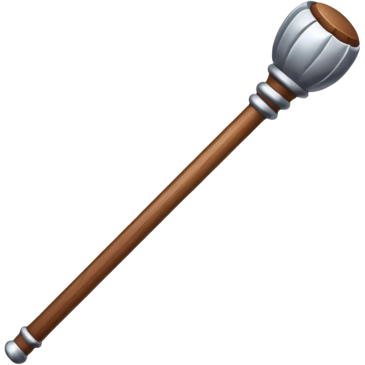 wooden staff emoji