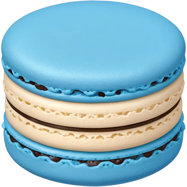 Single blue macaron emoji