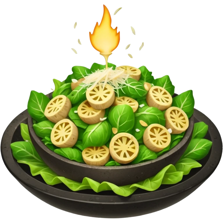Charred sprout caesar salad emoji