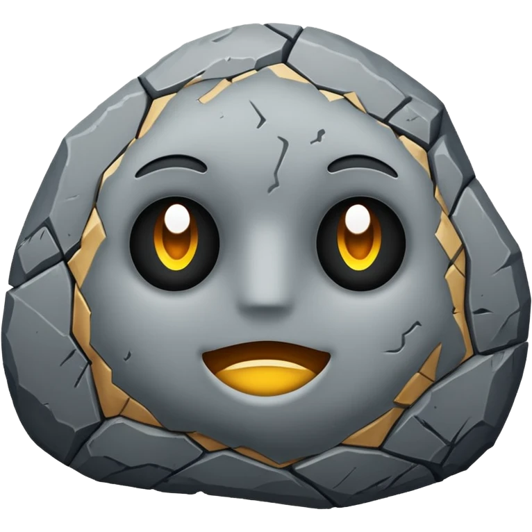 a stone emoji