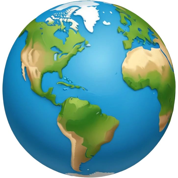 Minimalist Earth globe with landmasses shaped like 812 and also with large, bold "812" text prominently displayed across the globe, iOS emoji style emoji
