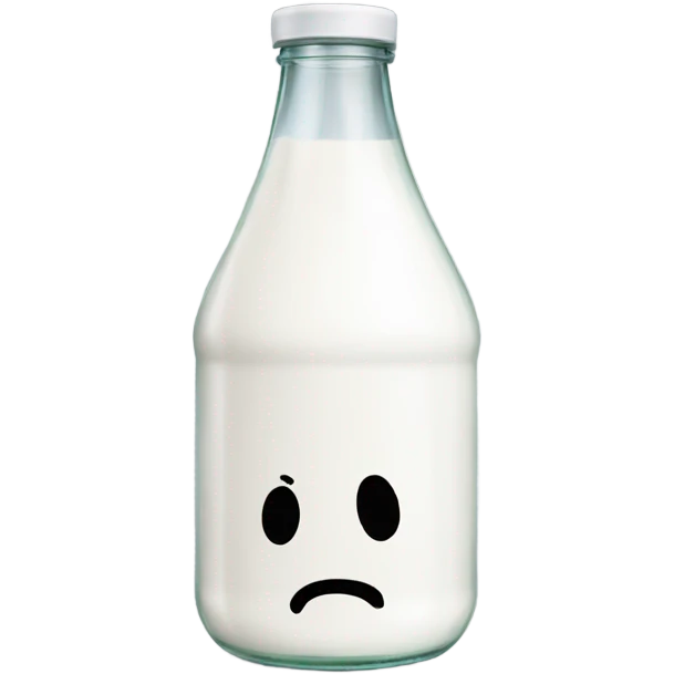 Broken milk bottle emoji