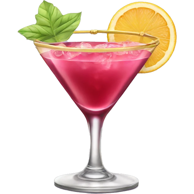 Cosmopolitan cocktail  emoji