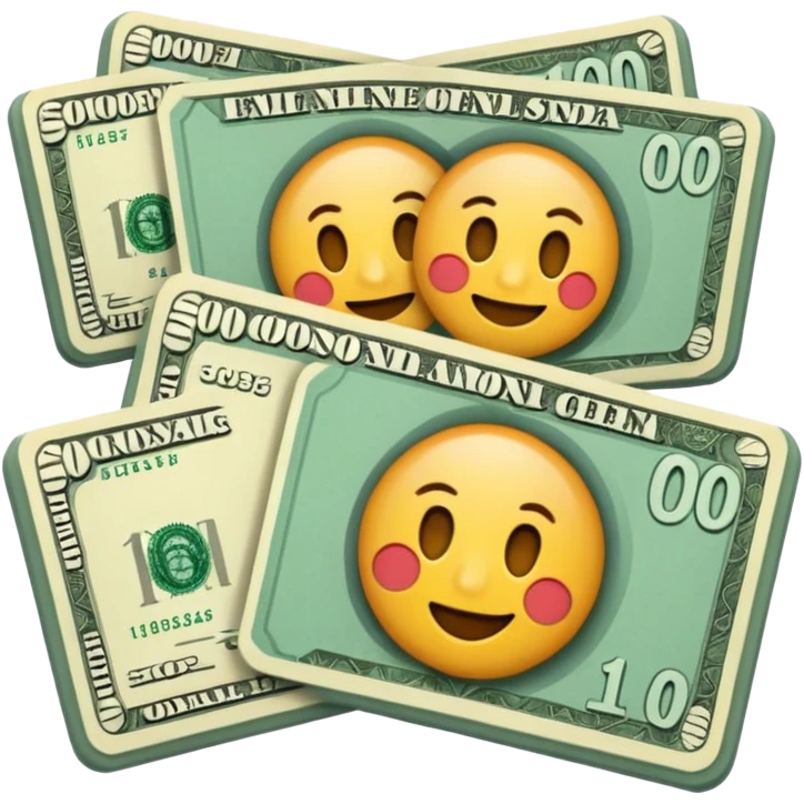 Imagen en billete emoji