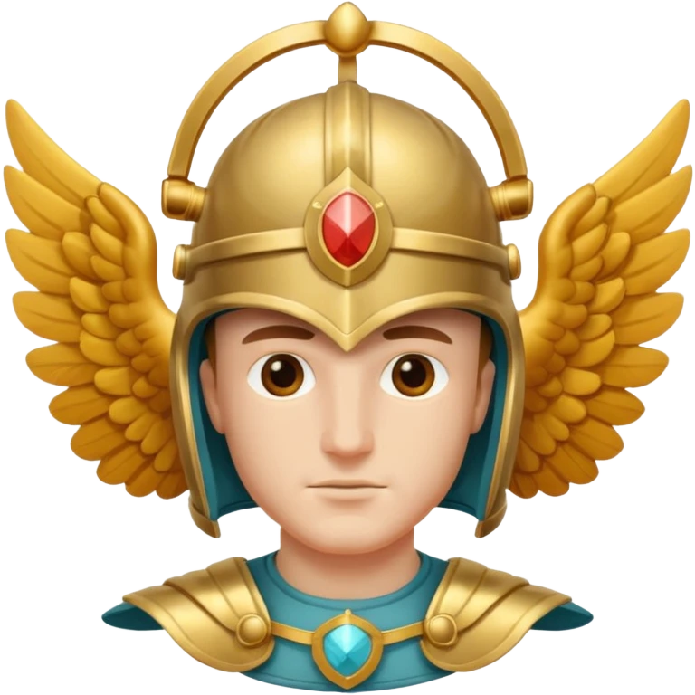 hermes wearing a winged helmet emoji
