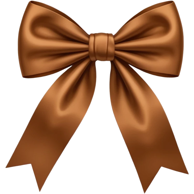 brown bow  emoji