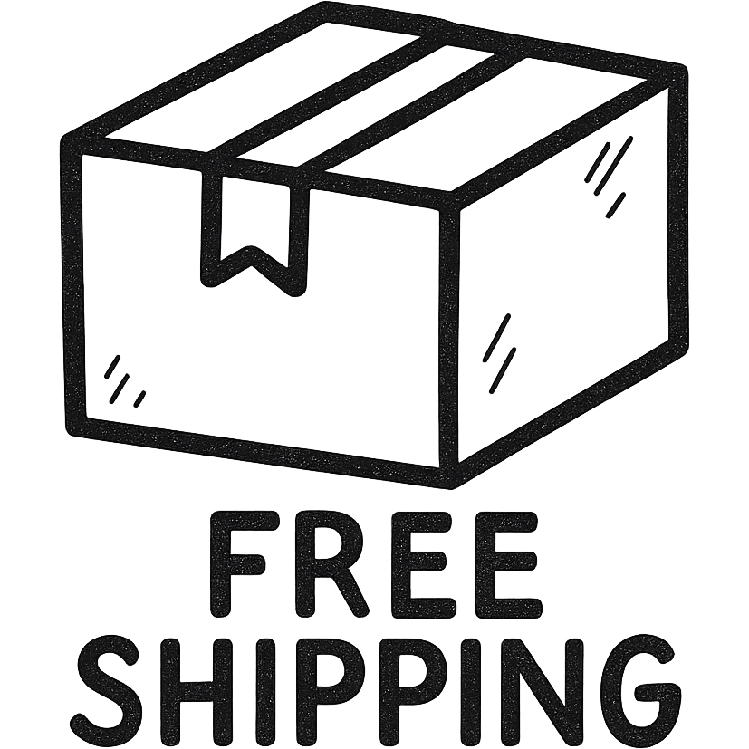free shipping box, hand drawn outline icon emoji