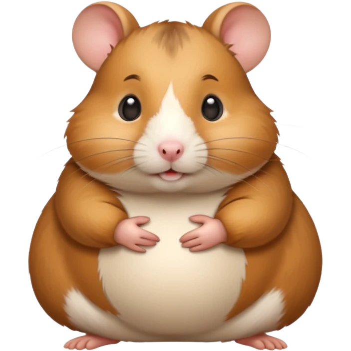 Hamster pregnant with baby emoji