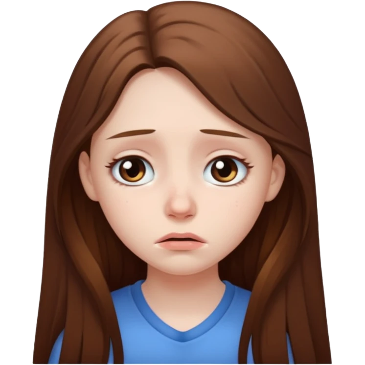 Sad girl emoji