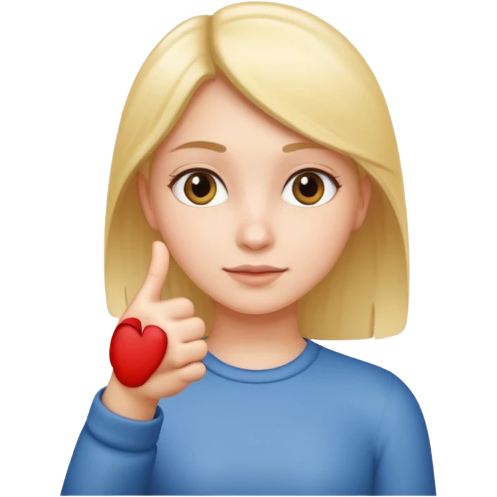Emoji of a girl showing something is small with thumb and index finger close together emoji