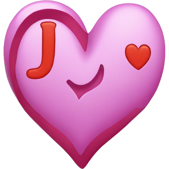 letters J and N in a heart emoji