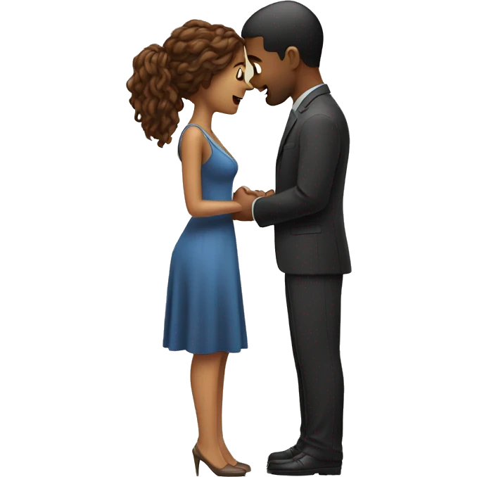 Man proposing to girlfriend  emoji