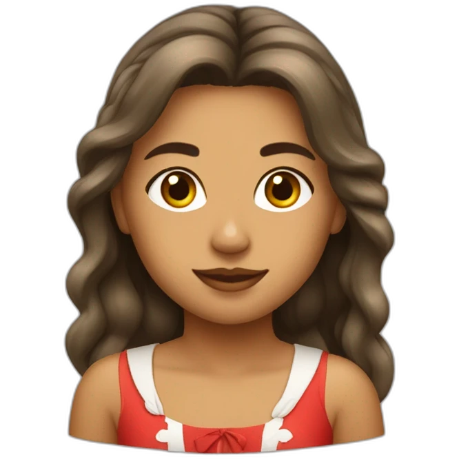 Fille brésilienne Suisse emoji