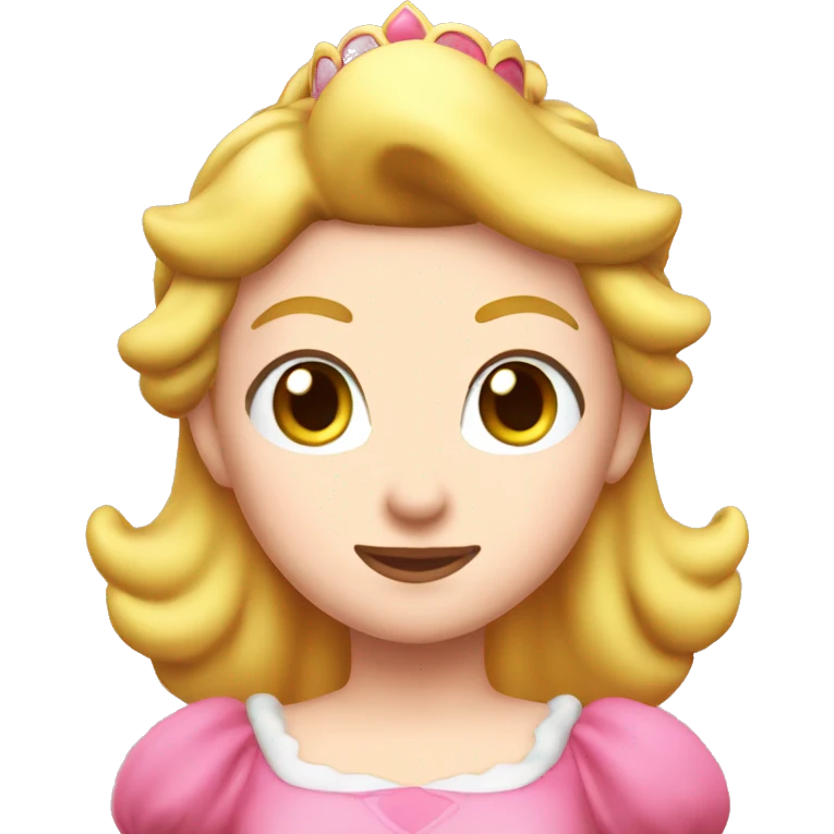 Princess peach head  emoji