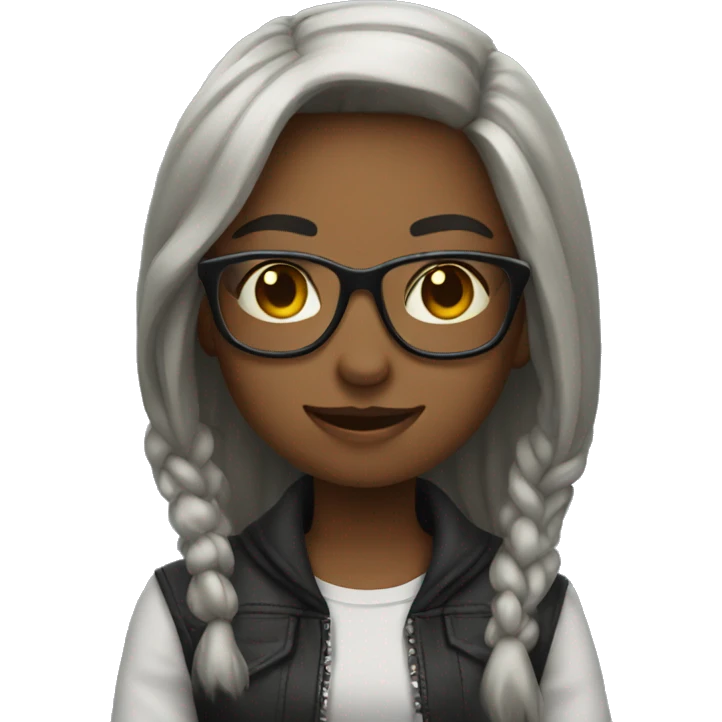 Girl being cool  emoji