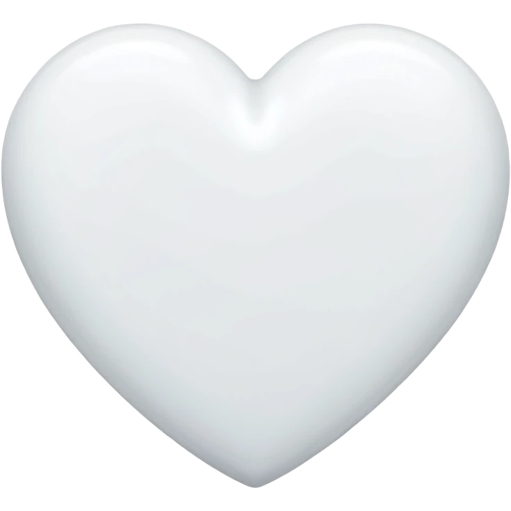 White heart emoji