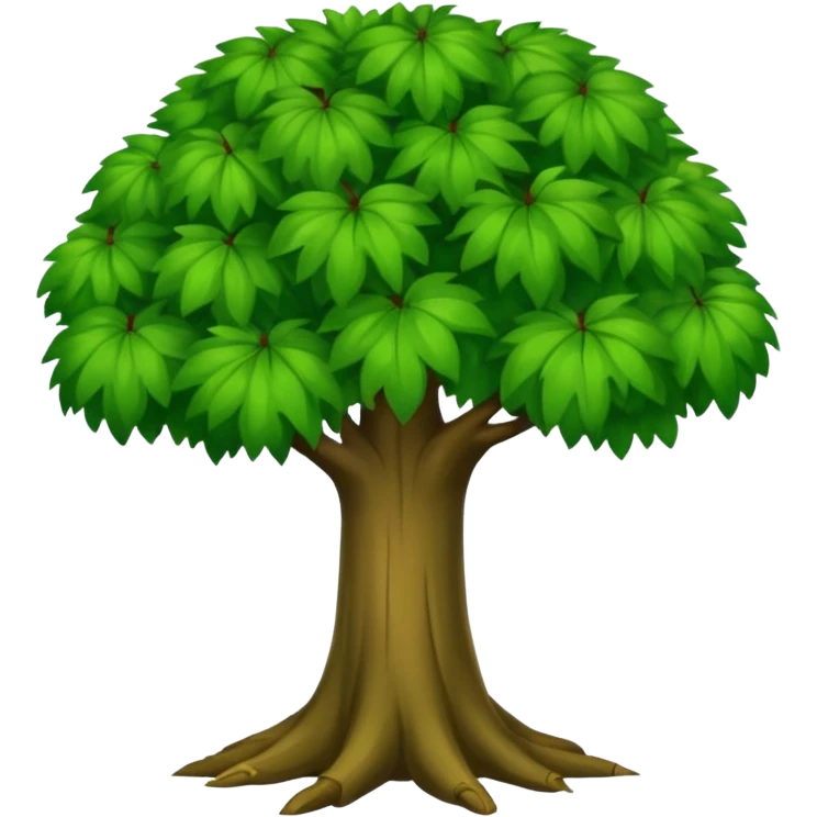 Árbol de chaguil platano verde emoji