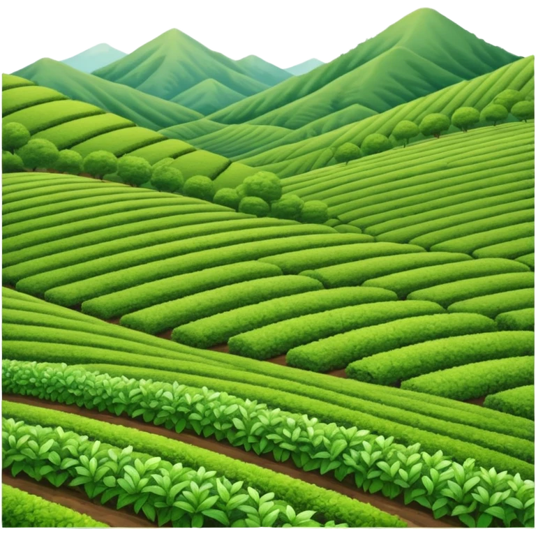 green tea farm emoji