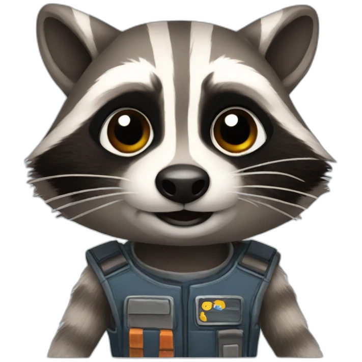 raccoon rocket emoji