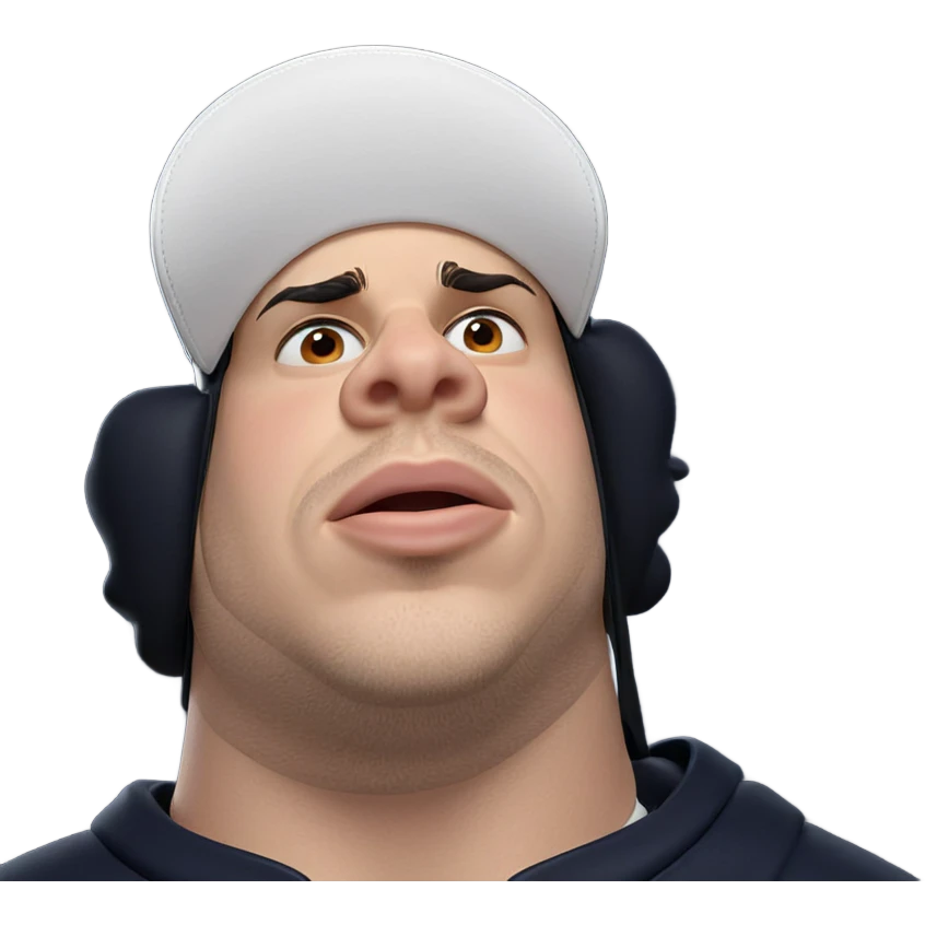 male portrait in baseball cap emoji