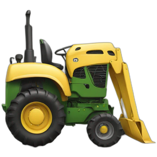 cat tractor emoji