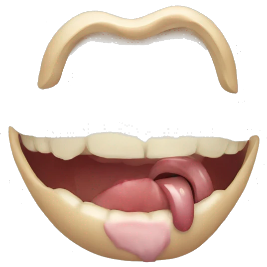 Bouche qui se mordi emoji