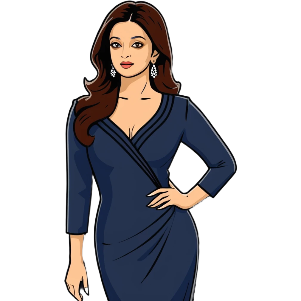 Aishwarya Rai, Bollywood actress, Miss World, elegant pose emoji