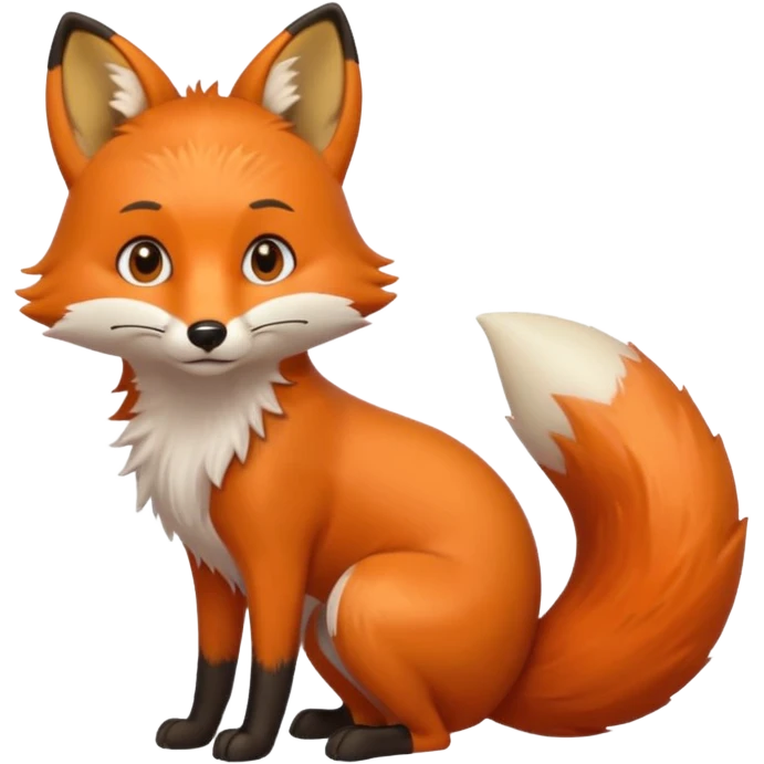 fox peeing emoji