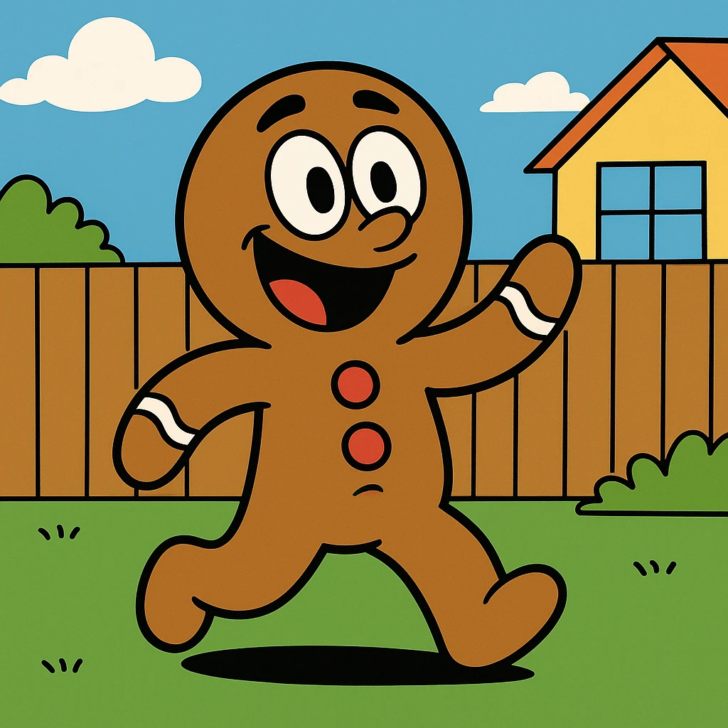 gingerbread man emoji