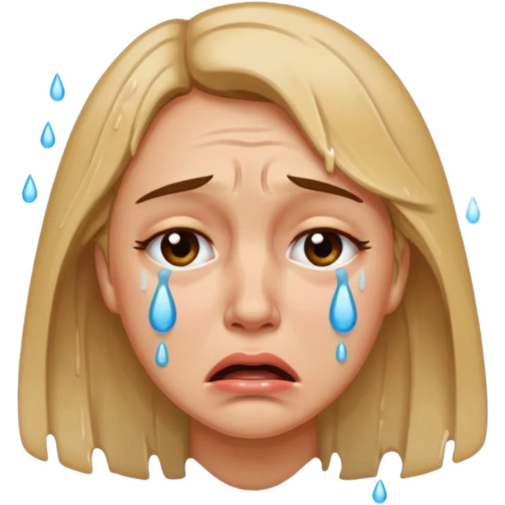 women crying hard emoji