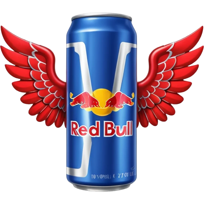 a red bull can with wings emoji