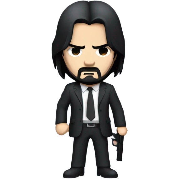 John wick with a gun  emoji
