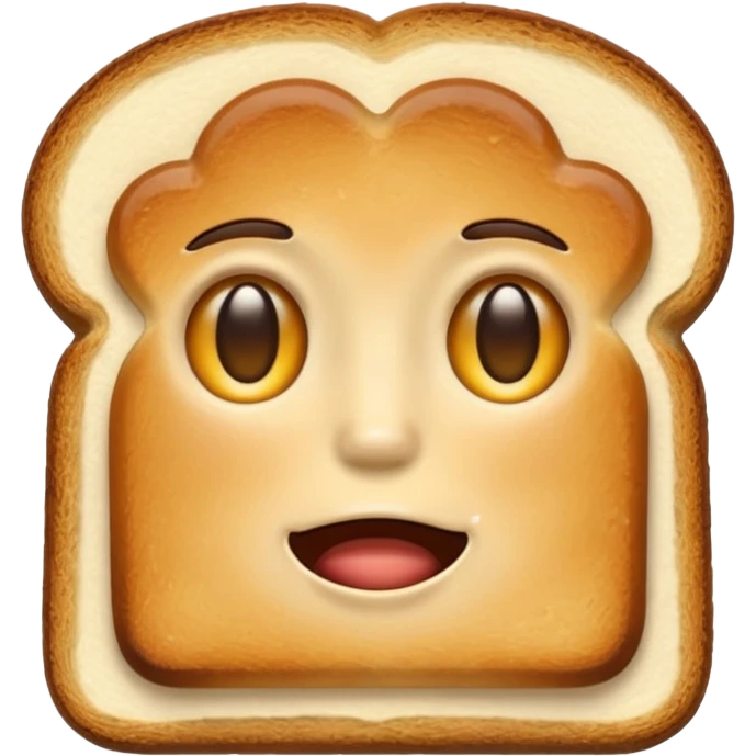 toast without eyes emoji