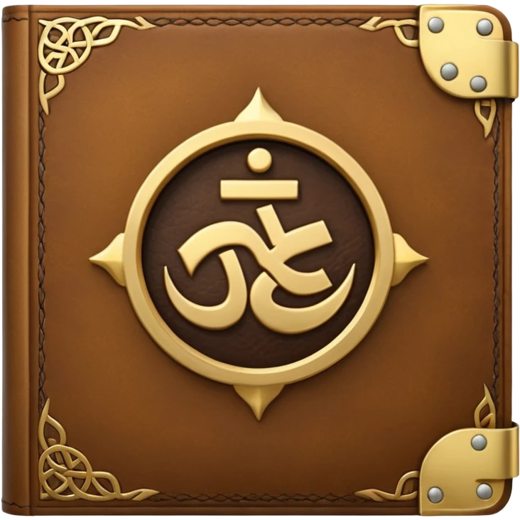 Closed Book with the Islamic Symbol on it emoji