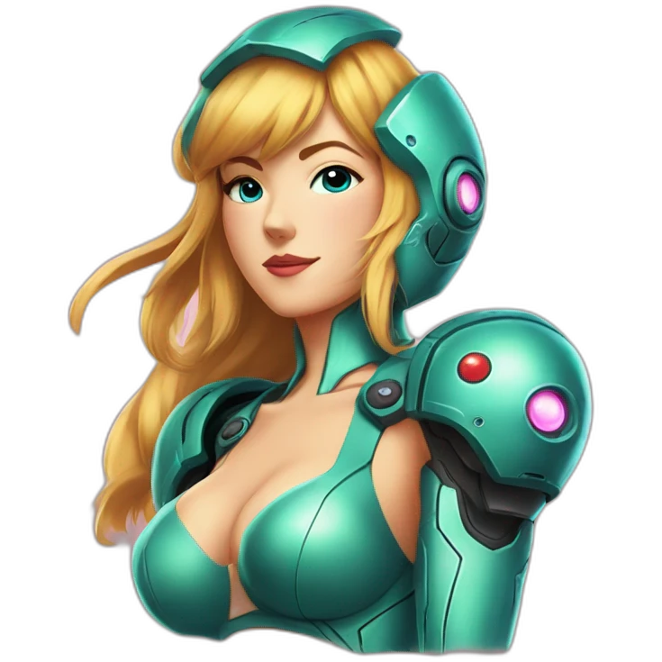 Samus in this style : Pin-Up emoji